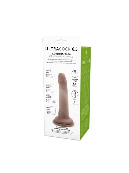 Realistyczny silikonowy penis z przyssawką 16,5 cm - 5