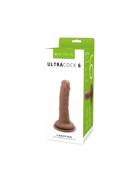Realistyczny silikonowy penis z przyssawką 15 cm - 2