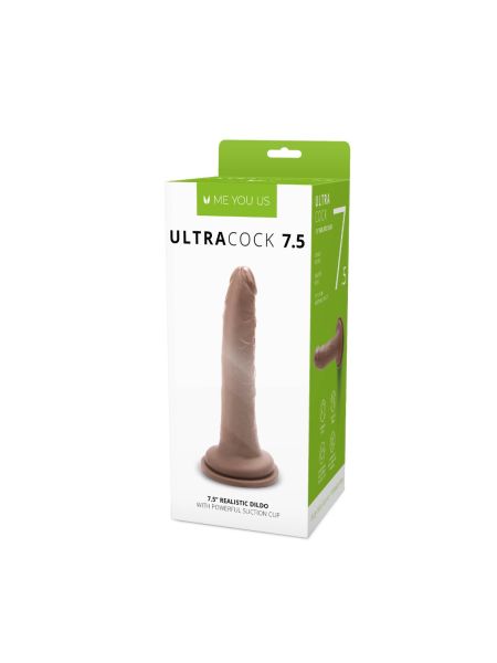 Realistyczny silikonowy penis z przyssawką 19 cm - 2