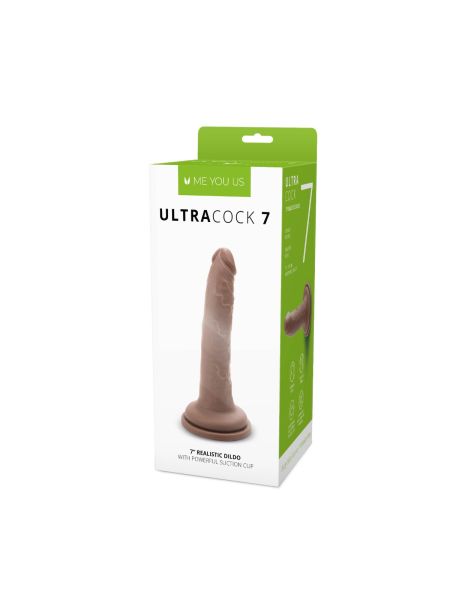 Realistyczny silikonowy penis z przyssawką 18 cm - 2