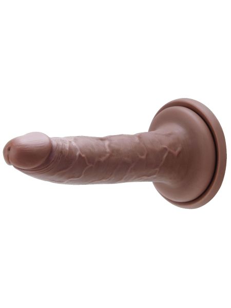 Realistyczny silikonowy penis z przyssawką 18 cm - 3