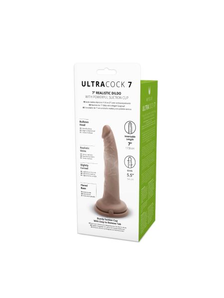 Realistyczny silikonowy penis z przyssawką 18 cm - 5