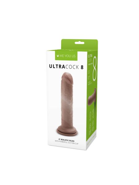 Realistyczny silikonowy penis z przyssawką 20,5 cm - 2