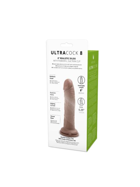 Realistyczny silikonowy penis z przyssawką 20,5 cm - 5