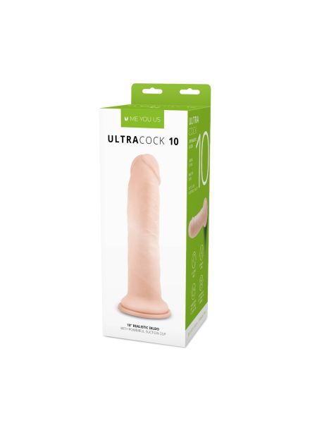 Realistyczny silikonowy penis z przyssawką 25,5 cm - 2