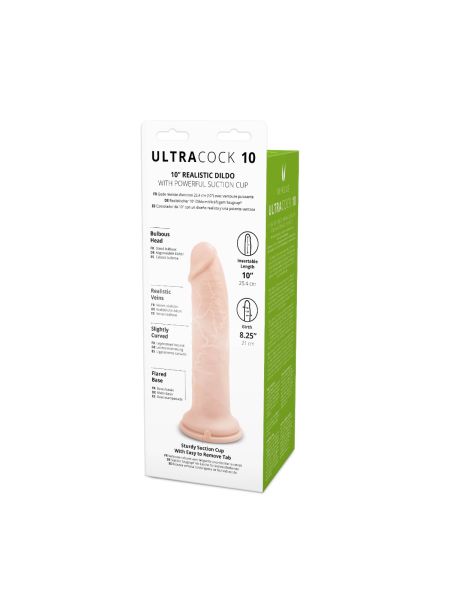 Realistyczny silikonowy penis z przyssawką 25,5 cm - 5