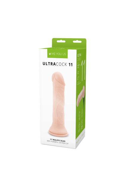 Duże realistyczne dildo z mocną przyssawką 28 cm - 2