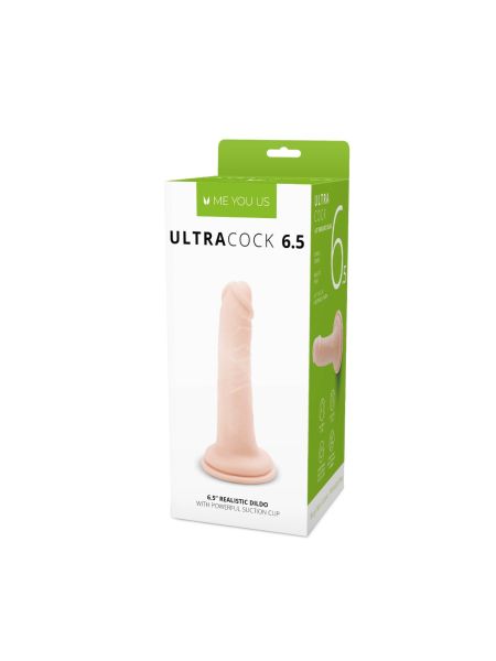 Duże realistyczne dildo z mocną przyssawką 16,5 cm - 2