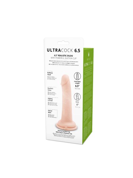 Duże realistyczne dildo z mocną przyssawką 16,5 cm - 5