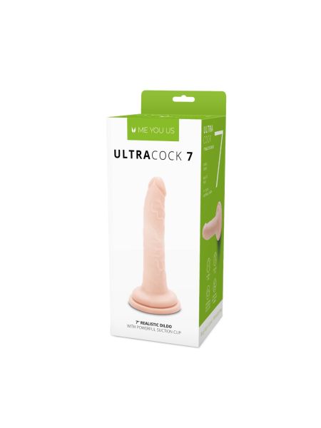 Gruby żylasty penis realistyczny przyssawka 18 cm - 2