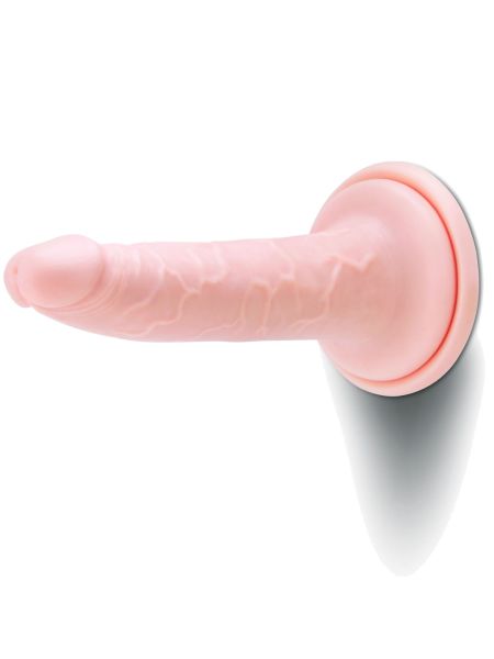 Gruby żylasty penis realistyczny przyssawka 18 cm - 3