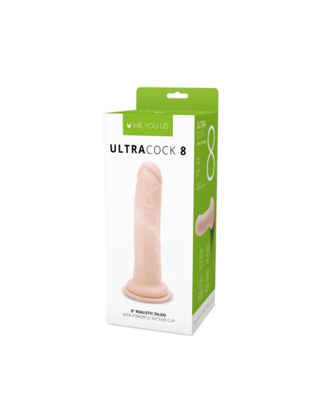 Duże realistyczne dildo z mocną przyssawką 20 cm - 2