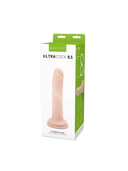 Duże realistyczne dildo z mocną przyssawką 21,5 cm - 2