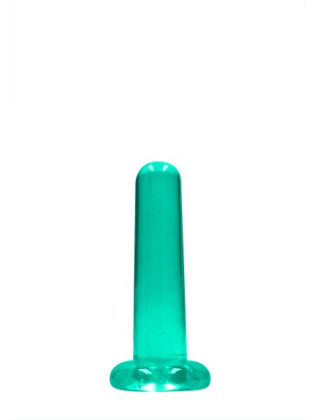 Dildo gładkie zielone z mocną przyssawką 13,5 cm - 4