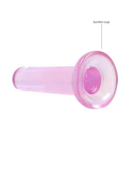 Małe dildo do penetracji pochwy i anusa róż12,7 cm - 4