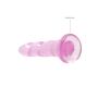 Dildo żelowe z przyssawką spiralne różowe RealRock 18 cm - 4