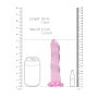 Dildo żelowe z przyssawką spiralne różowe RealRock 18 cm - 5