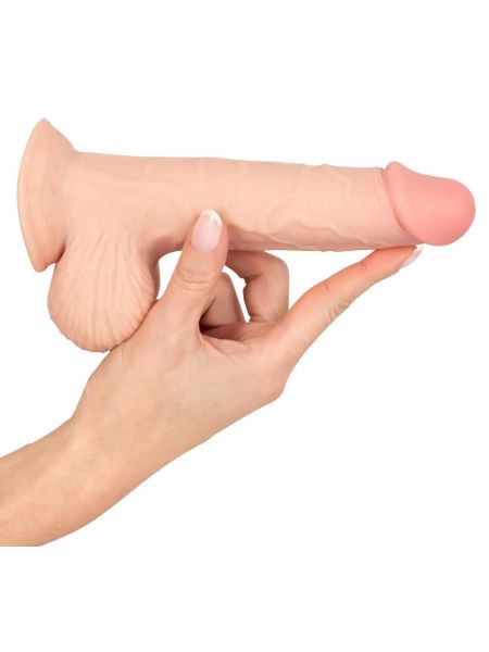 Realistyczny żylasty penis z przyssawką 19 cm - 14