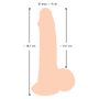 Realistyczny żylasty penis z przyssawką 19 cm - 4