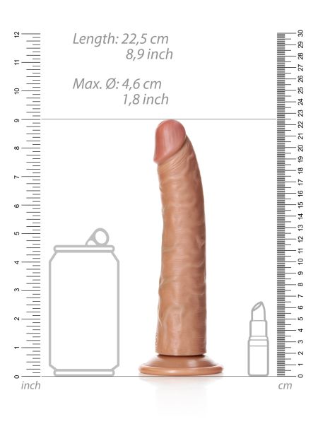 Sztuczny penis dildo realistyczne z przyssawką 22,5 cm - 7