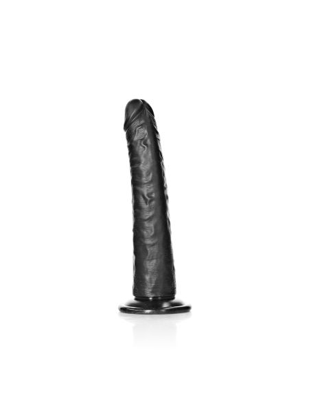 Sztuczny penis dildo realistyczne z przyssawką czarne 22,5cm - 5