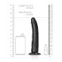 Sztuczny penis dildo realistyczne z przyssawką czarne 22,5cm - 8