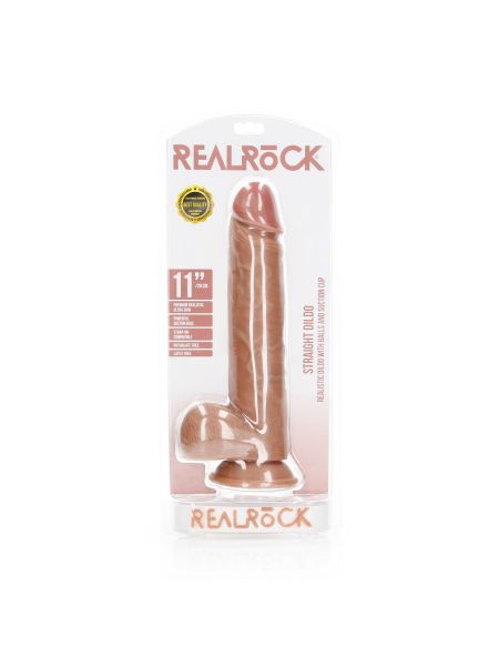 Duże realistyczne żylaste dildo z przyssawką 31 cm