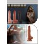 Dildo z przyssawką penis realistyczny żylasty - 4