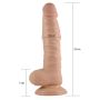 Dildo z przyssawką penis realistyczny żylasty - 8