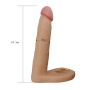 Analne gumowe dildo penis z otworem na penisa 16cm - 7