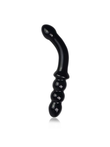 Czarne analne szklane dildo kulki analne 18 cm