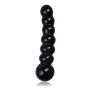 Czarne szklane koraliki analne dildo anal 17 cm - 3