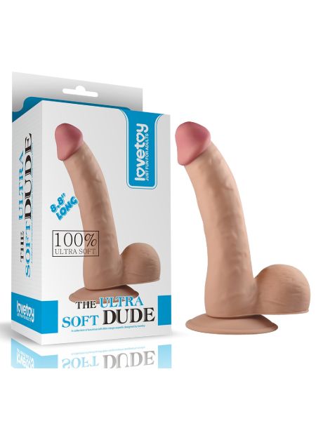 Dildo cieliste realistyczny wygląd penisa 20 cm