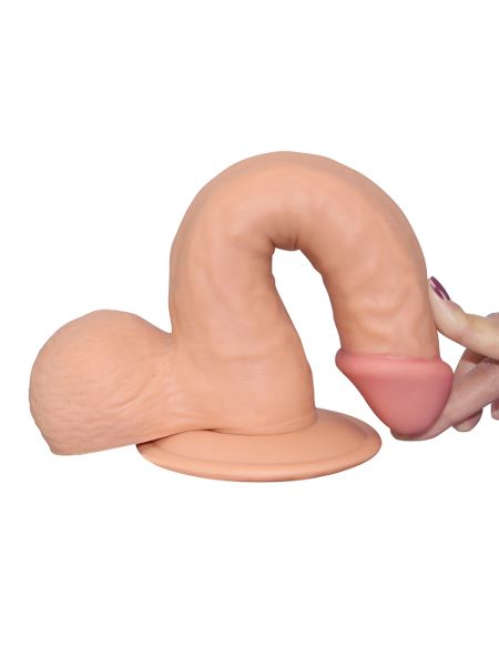 Dildo cieliste realistyczny wygląd penisa 20 cm - 5