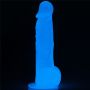 Dildo led giętkie duży penis podświetlany 21,5 cm - 3