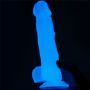 Dildo led giętkie duży penis podświetlany 21,5 cm - 5