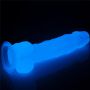 Dildo led giętkie duży penis podświetlany 21,5 cm - 7