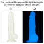 Dildo led giętkie duży penis podświetlany 21,5 cm - 12