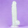 Dildo led giętkie duży penis podświetlany 21,5 cm - 13