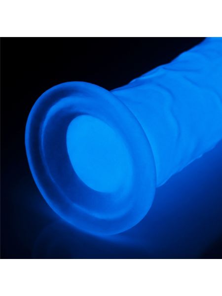 Dildo ledowe duże podświetlane na przyssawce 20 cm - 5