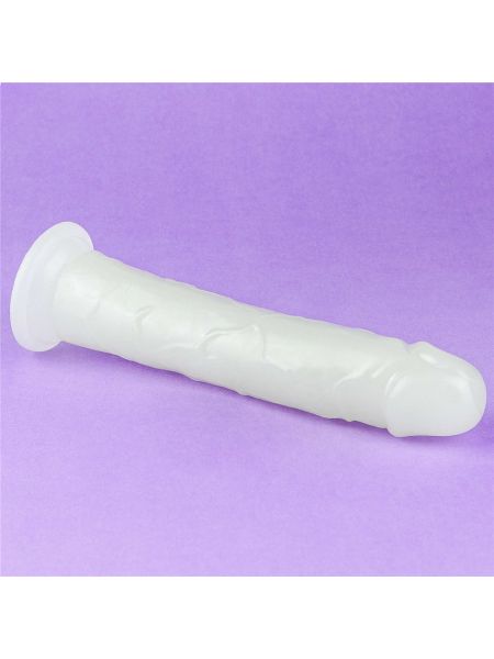 Dildo ledowe duże podświetlane na przyssawce 20 cm - 16