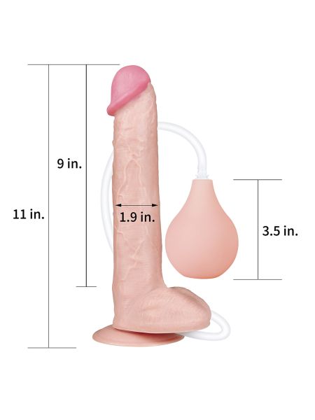 Dildo realistyczne z przyssawką i wytryskiem penis - 2