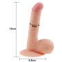 Dildo realistyczne z przyssawką żylaste 18 cm - 7