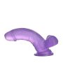 Dildo silikonowe przyssawka jasny fiolet 15,5 cm - 7