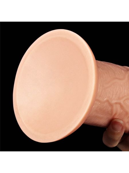 Długie potężne dildo z przyssawką i żyłami 28 cm - 7