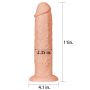 Długie potężne dildo z przyssawką i żyłami 28 cm - 3