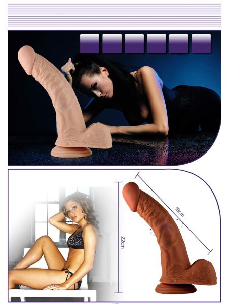 Duże dildo realistyczny wygląd orgazm żylasty - 6