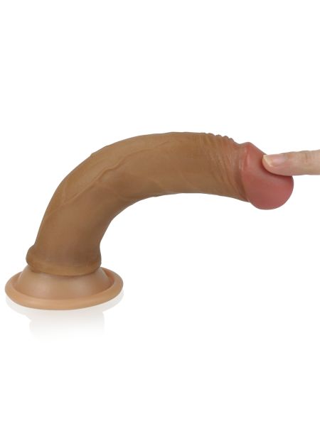 Duże giętkie dildo na przyssawce sex zabawka 18,5 - 8