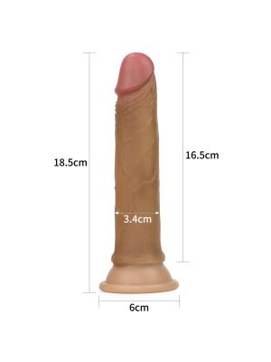 Duże giętkie dildo na przyssawce sex zabawka 18,5 - image 2