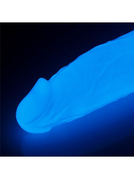 Elastyczne dildo podświetlane z przyssawką 25,5cm - 9